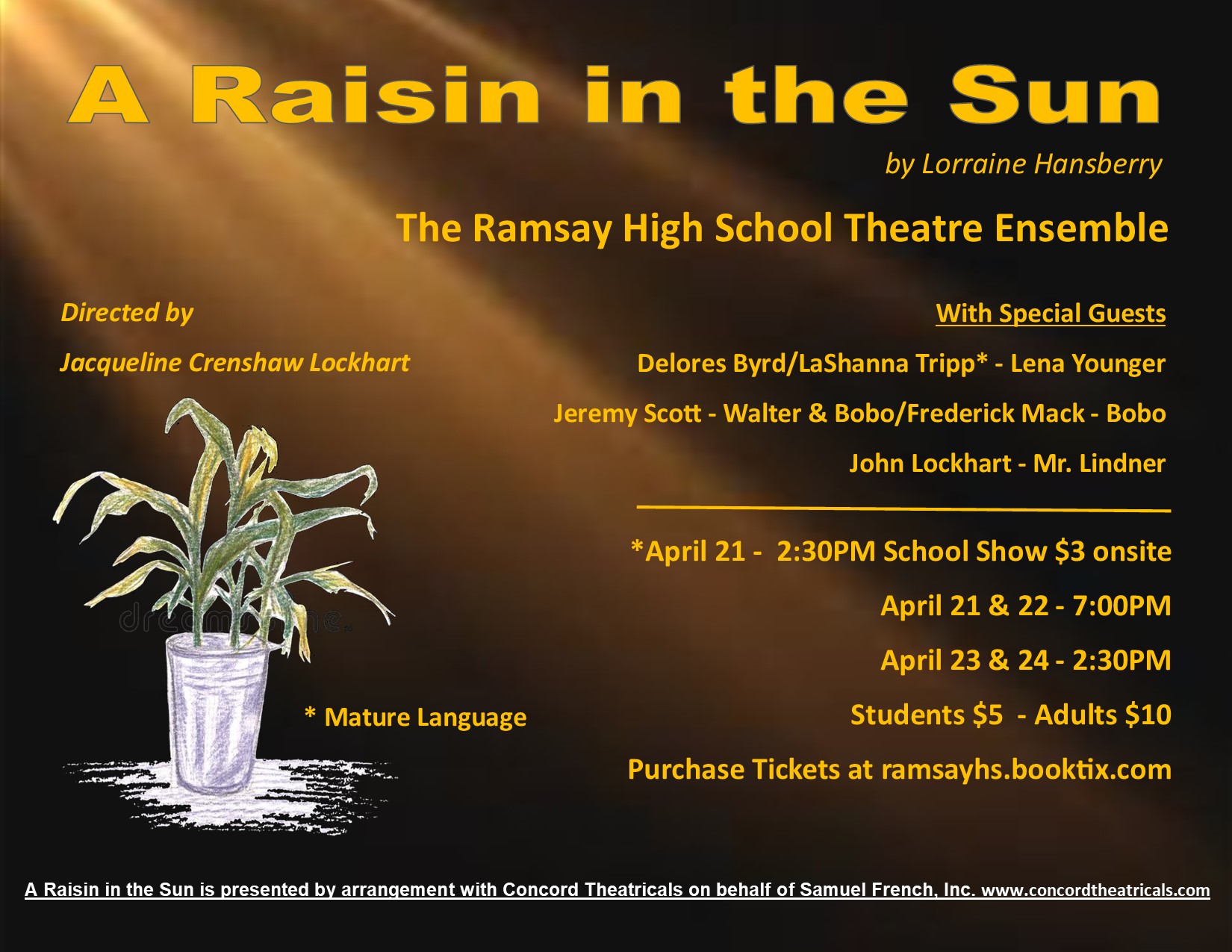 A Raisin in the Sun presented by Ramsay High School Dept of Theatre and Dance