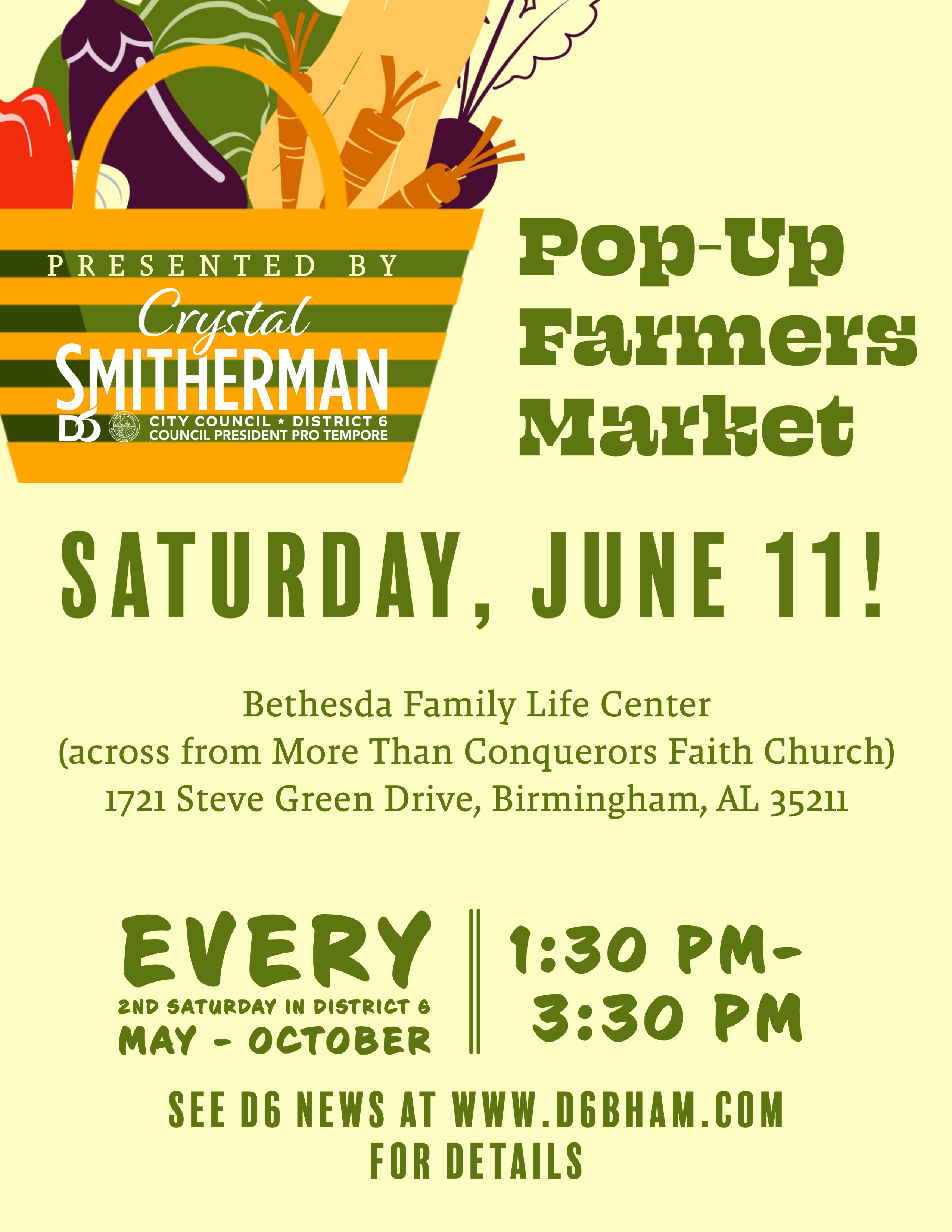 D6 Pop-Up Farmers Market June 11