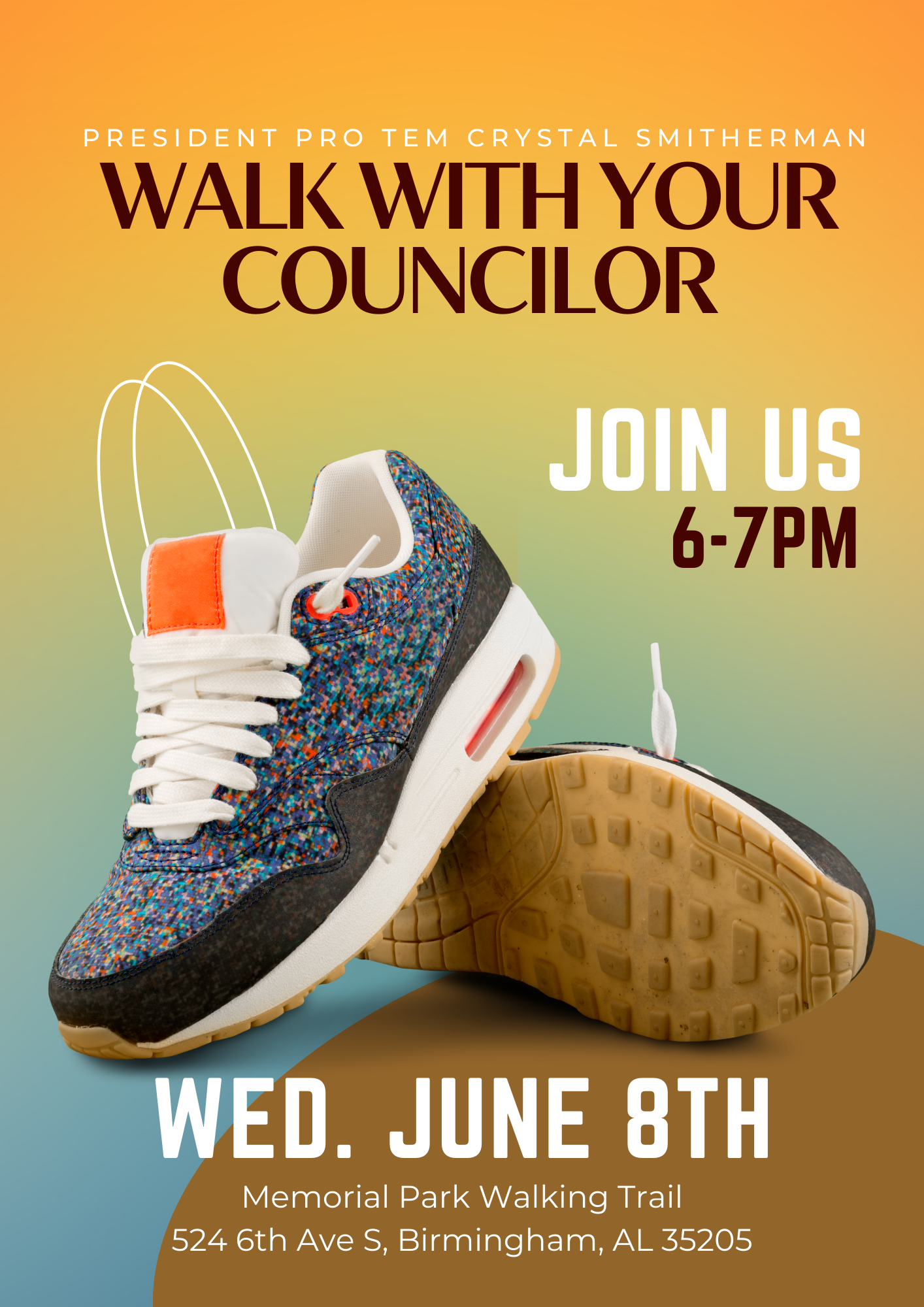 *POSTPONED* President Pro Tem Smitherman Presents: Walk With Your Councilor
