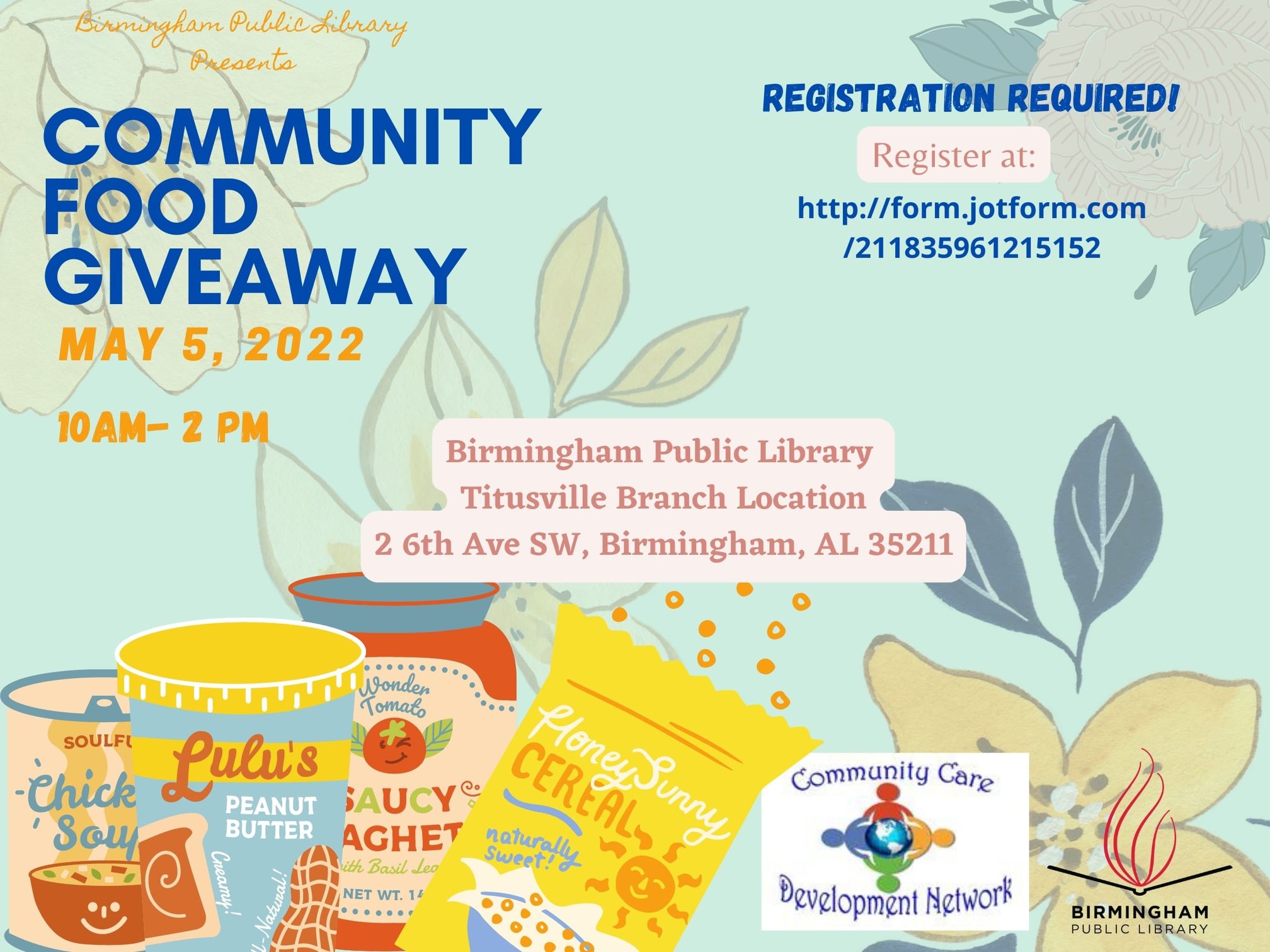 Community Food Giveaway - Must Register!