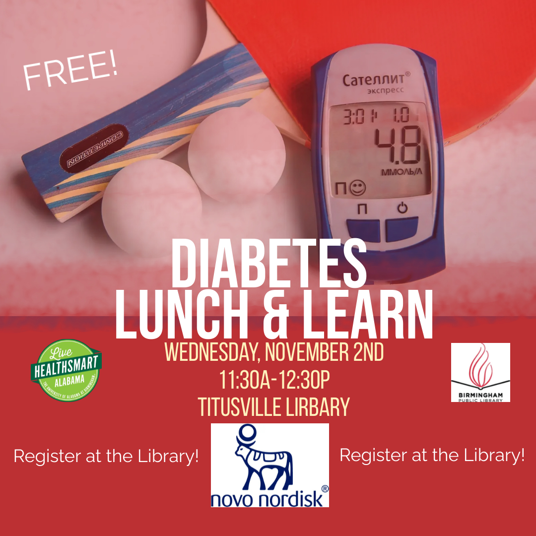 Live HealthSmart AL & Novo Nordisk Diabetes Lunch & Learn