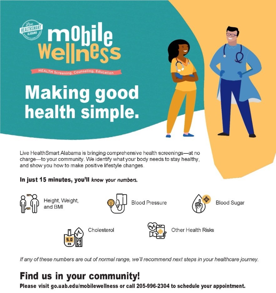 UAB Mobile Wellness Health Screening