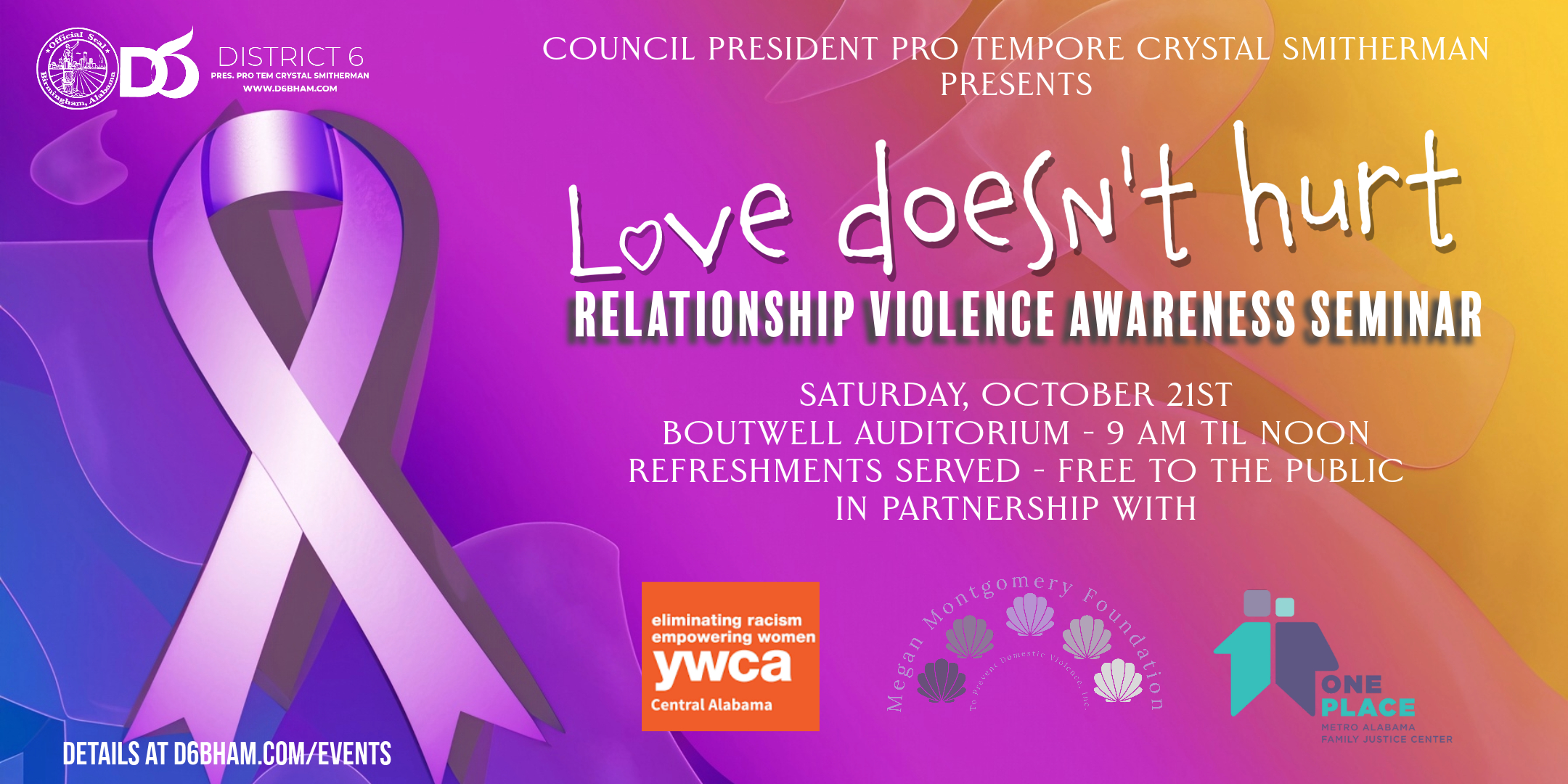 LOVE DOESN'T HURT: Relationship Violence Awareness Seminar